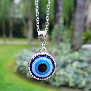 Evil Eye Round Pendant